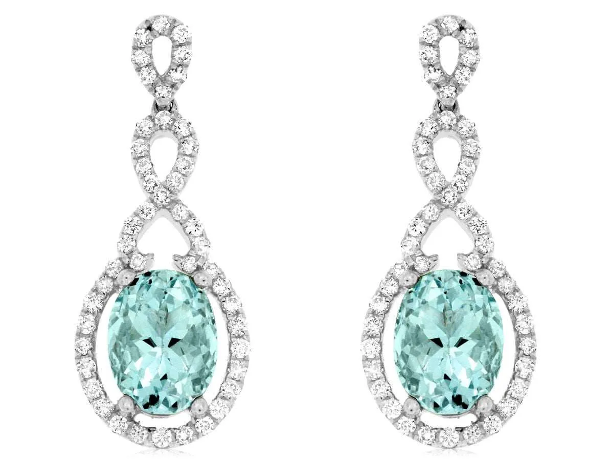 Aquamarine Drop Earrings