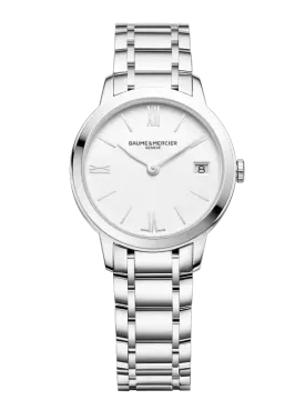 Baume & Mercier Classima 10335 31mm Silver Quartz Ladies Watch