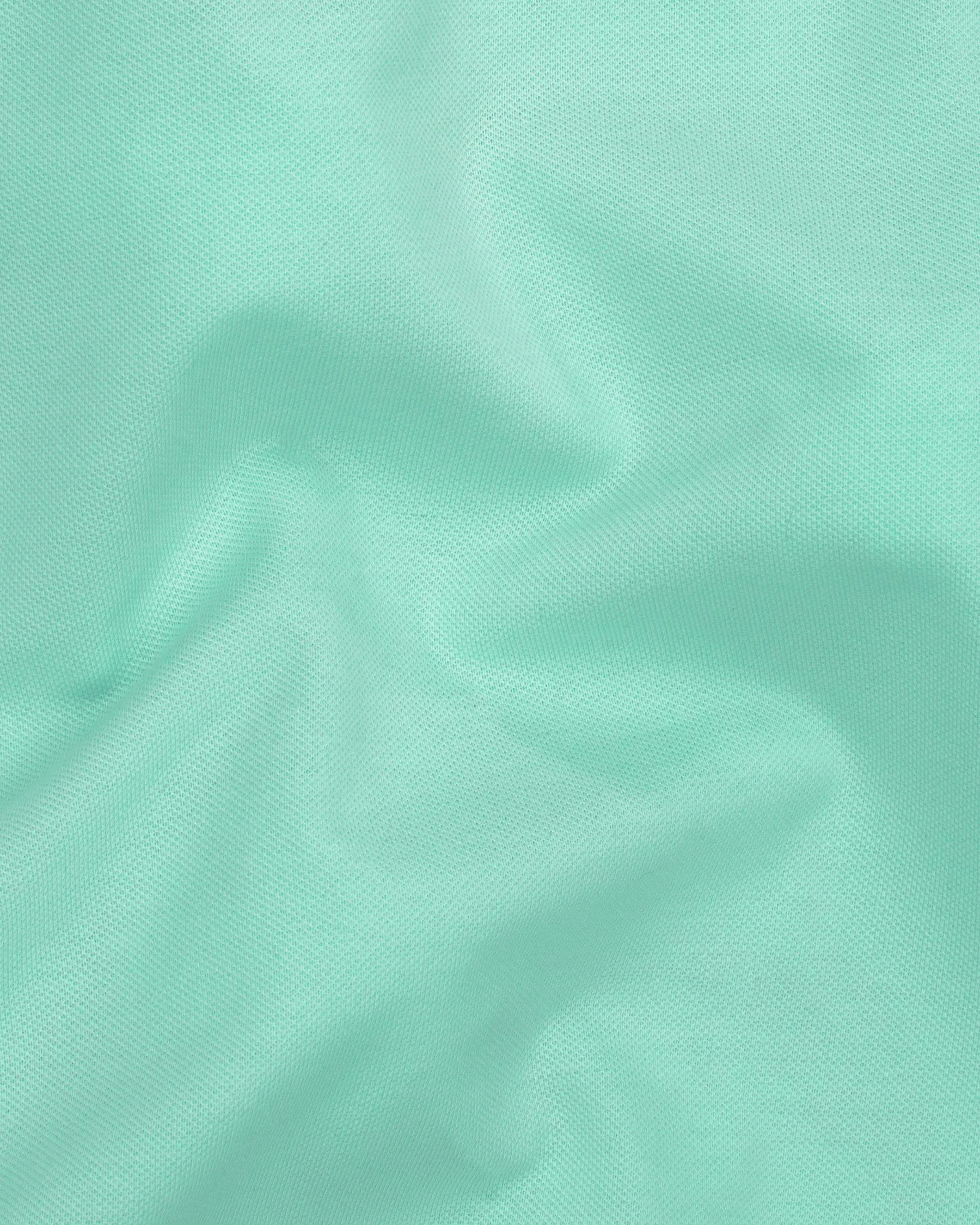 Beach Glass Green Super Soft Organic Cotton Mercerised Pique Polo