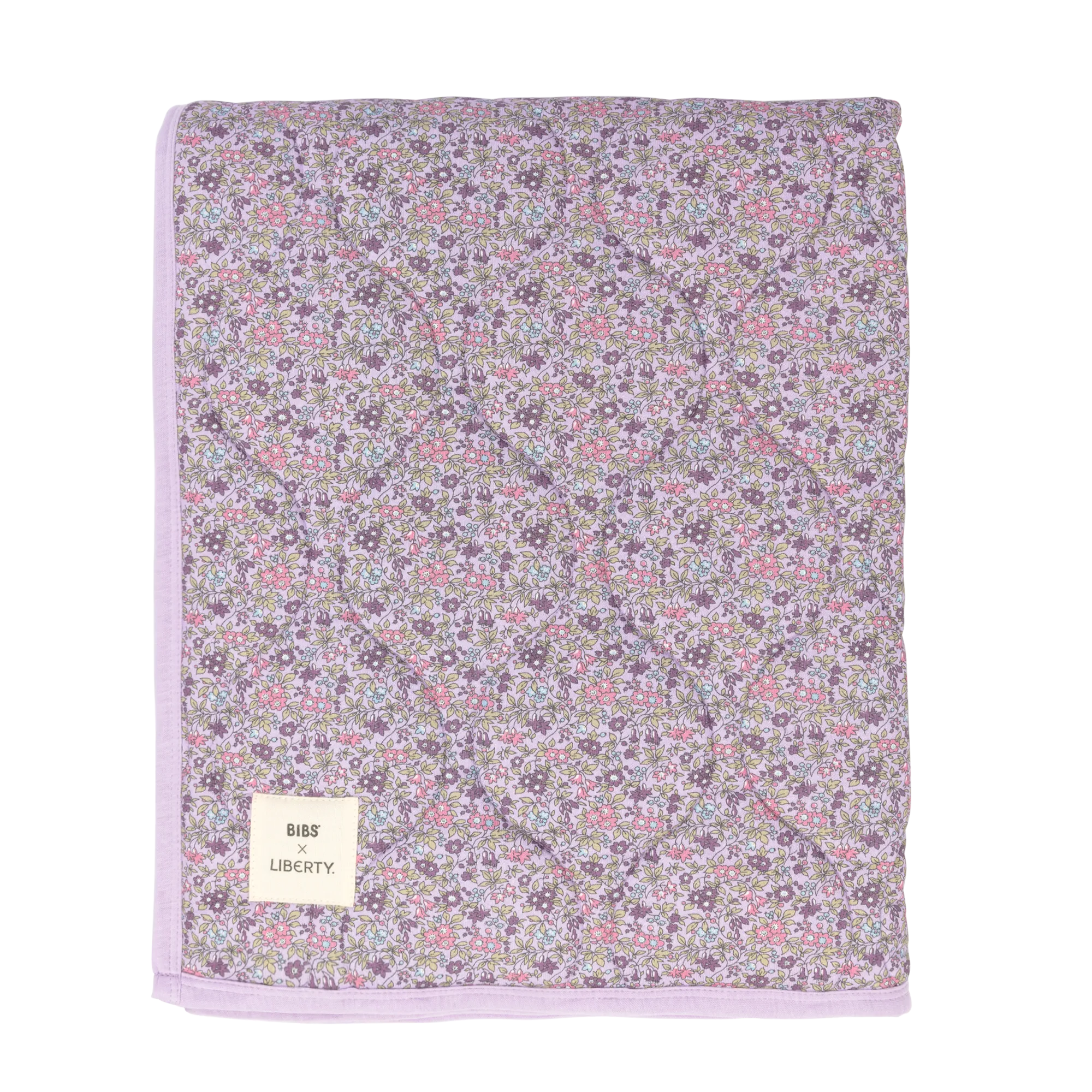 BIBS x LIBERTY Quilted Blanket - Chamomile Lawn/Violet Sky