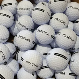 Bulk Black Stripe Practice Range Balls