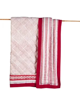 Cairo Pink Cotton Quilt