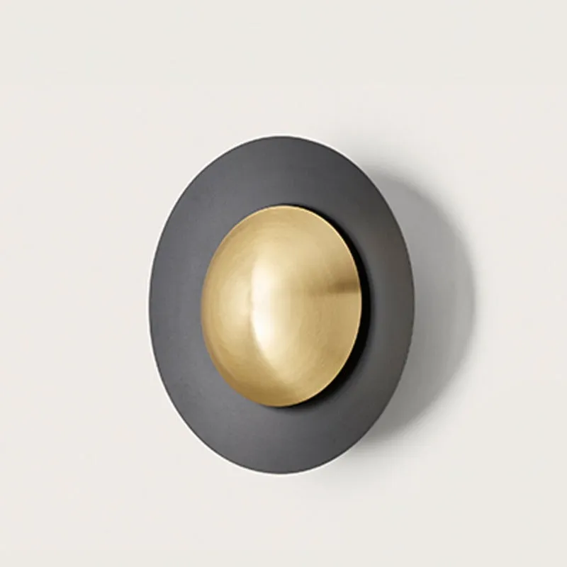 Contemporary Steel Disc Wall Light