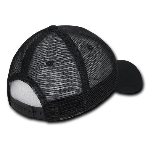 Decky 1142 - 6 Panel Low Profile Structured Quilted Trucker Hat