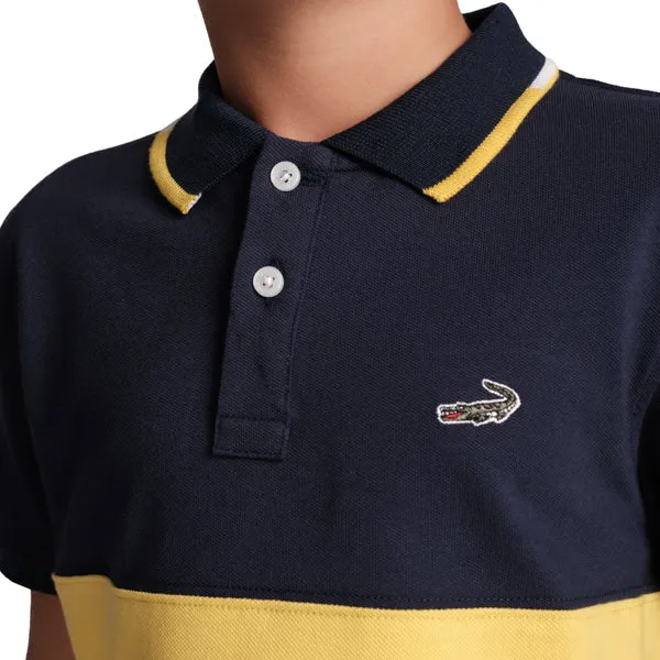 Duo-Tone Polo-Medieval Blue