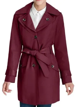 Equalizer S03 Avery Grafton Jennifer Ferrin Burgundy Coat