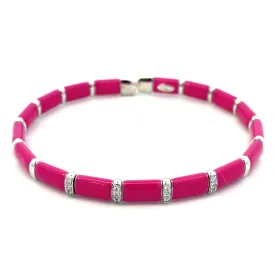 Hot Pink Bangle Bracelet