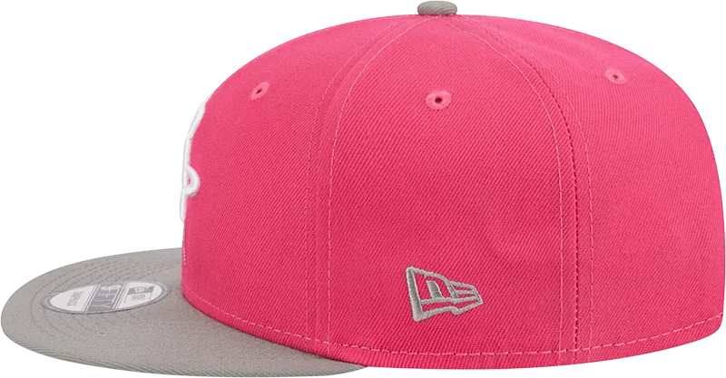 Men's Houston Rockets New Era 9FIFTY Two-Tone Pink Adjustable Cap