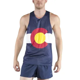 Men's Printed Singlet- Colorado