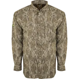 Mesh Back Flyweight Long Sleeve Shirt with Scent Control