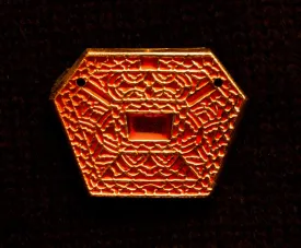 Mount, six sided red enamel - S-28