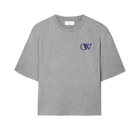 Off-White OW Embroidered Tee Grey (Womens)