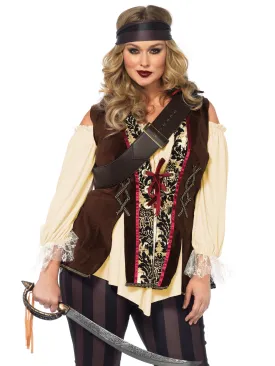 Plus Captain Blackheart Pirate Costume