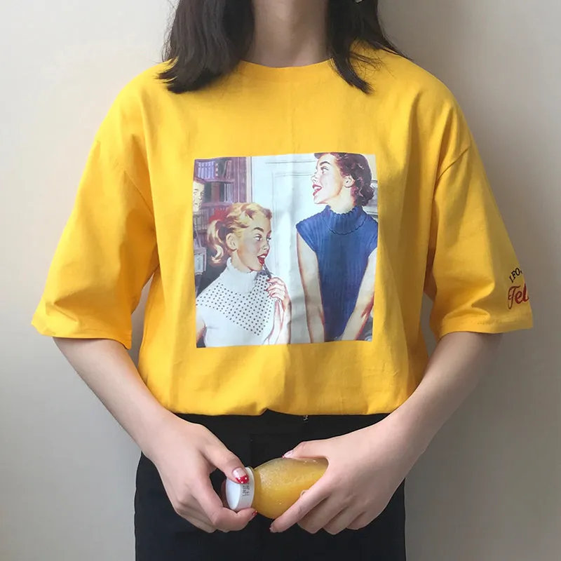 Printed Retro Tee