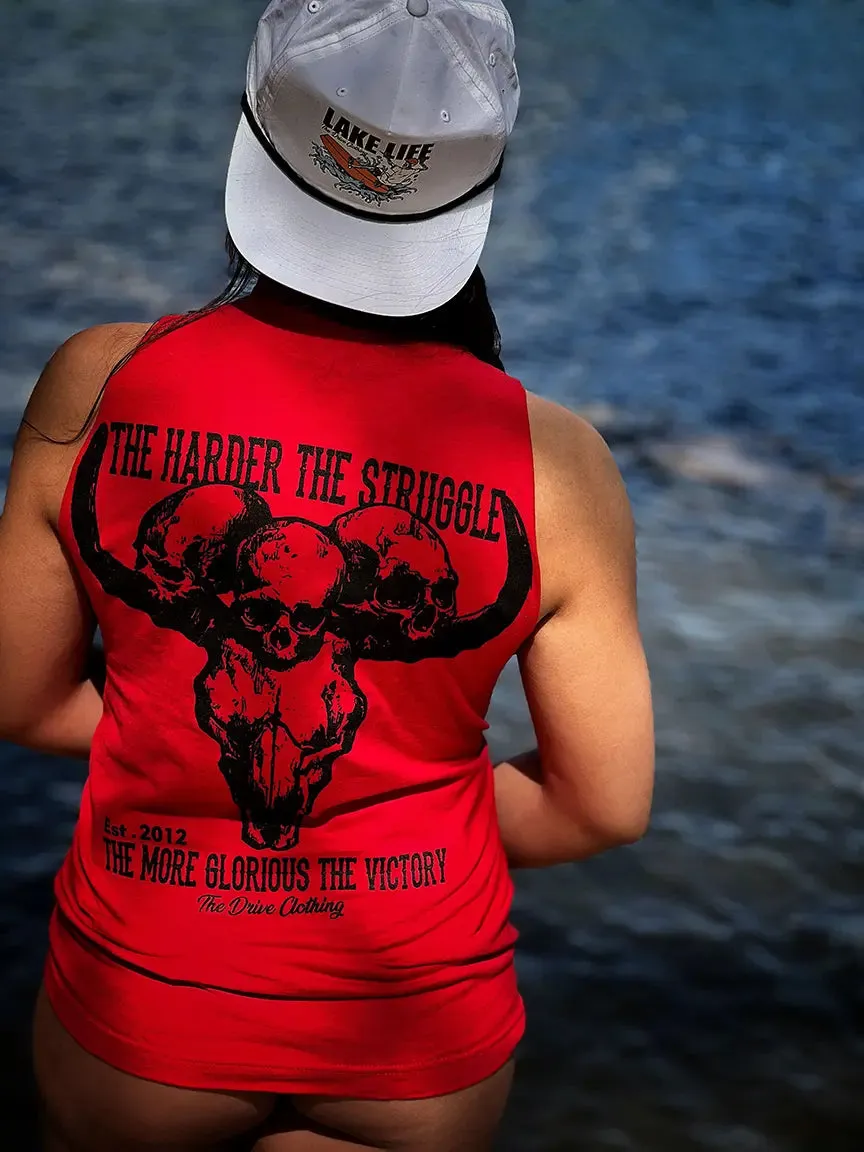 THE HARDER TANK TOP*RED*