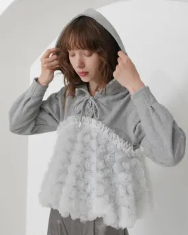 tulle docking hoodie（gray）