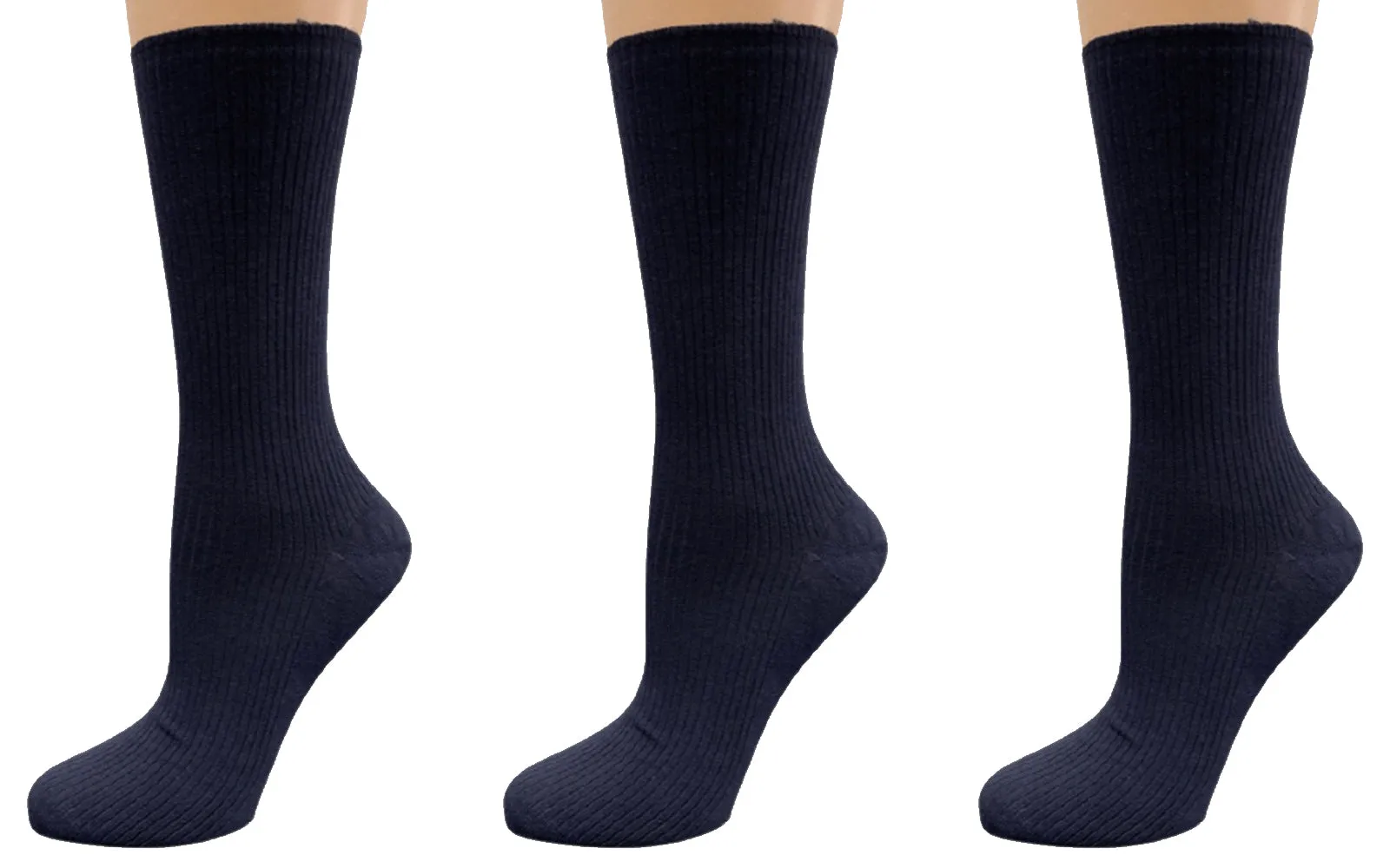 Wide Calf Crew Socks for Women Classic Colors and Luxurious