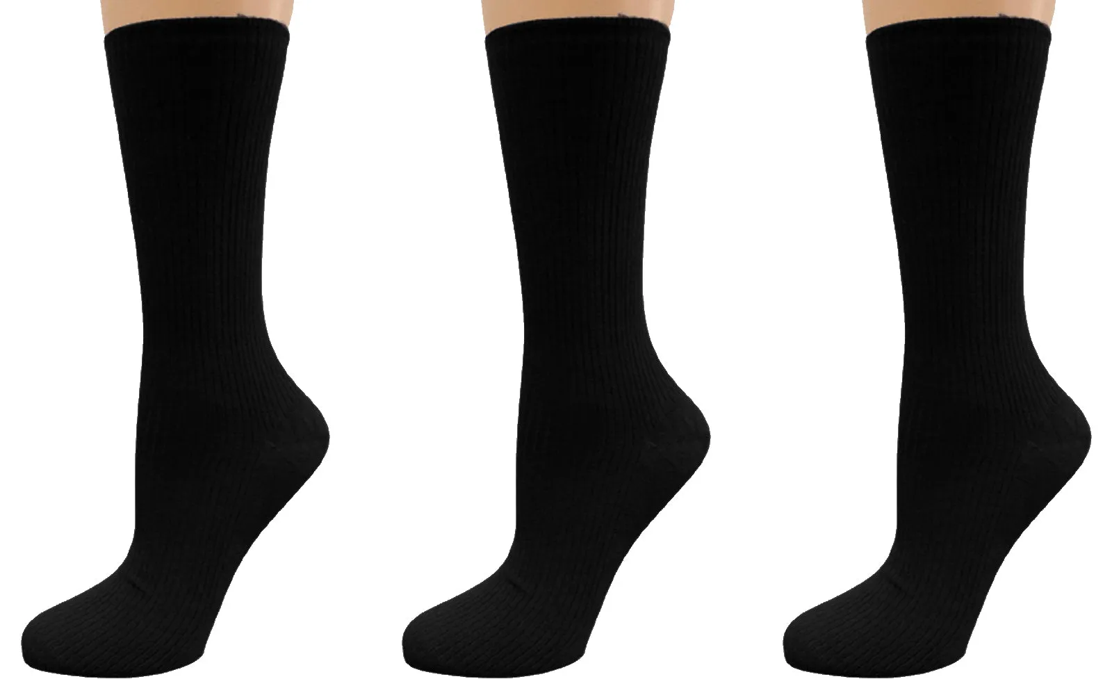 Wide Calf Crew Socks for Women Classic Colors and Luxurious