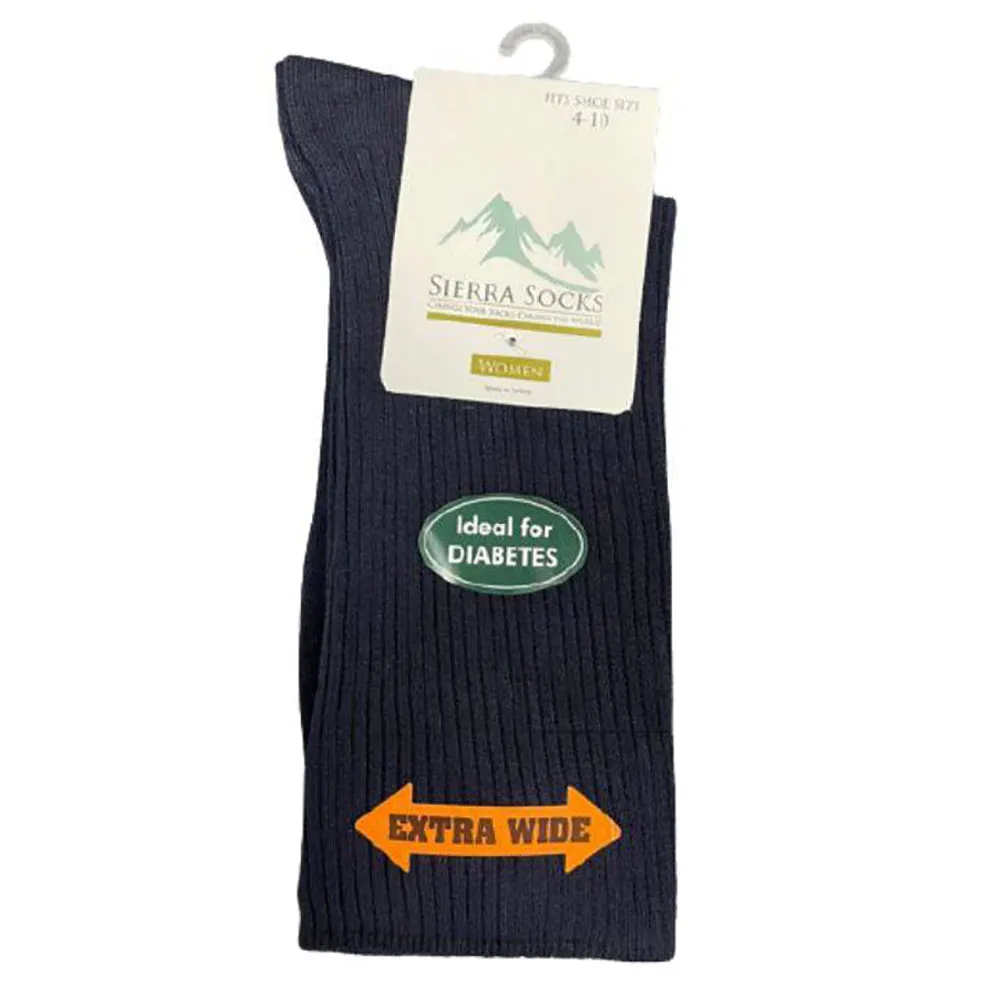 Wide Calf Crew Socks for Women Classic Colors and Luxurious