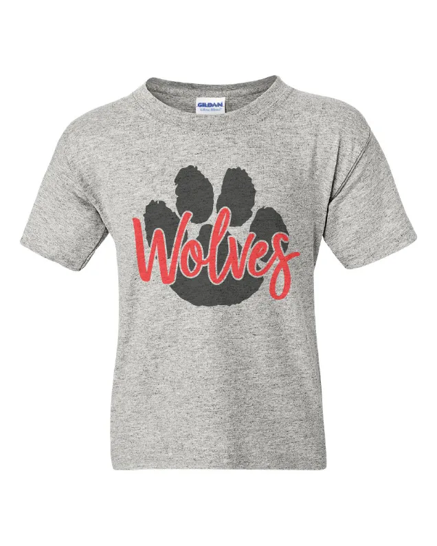 WMU Wolves Paw Youth Tee